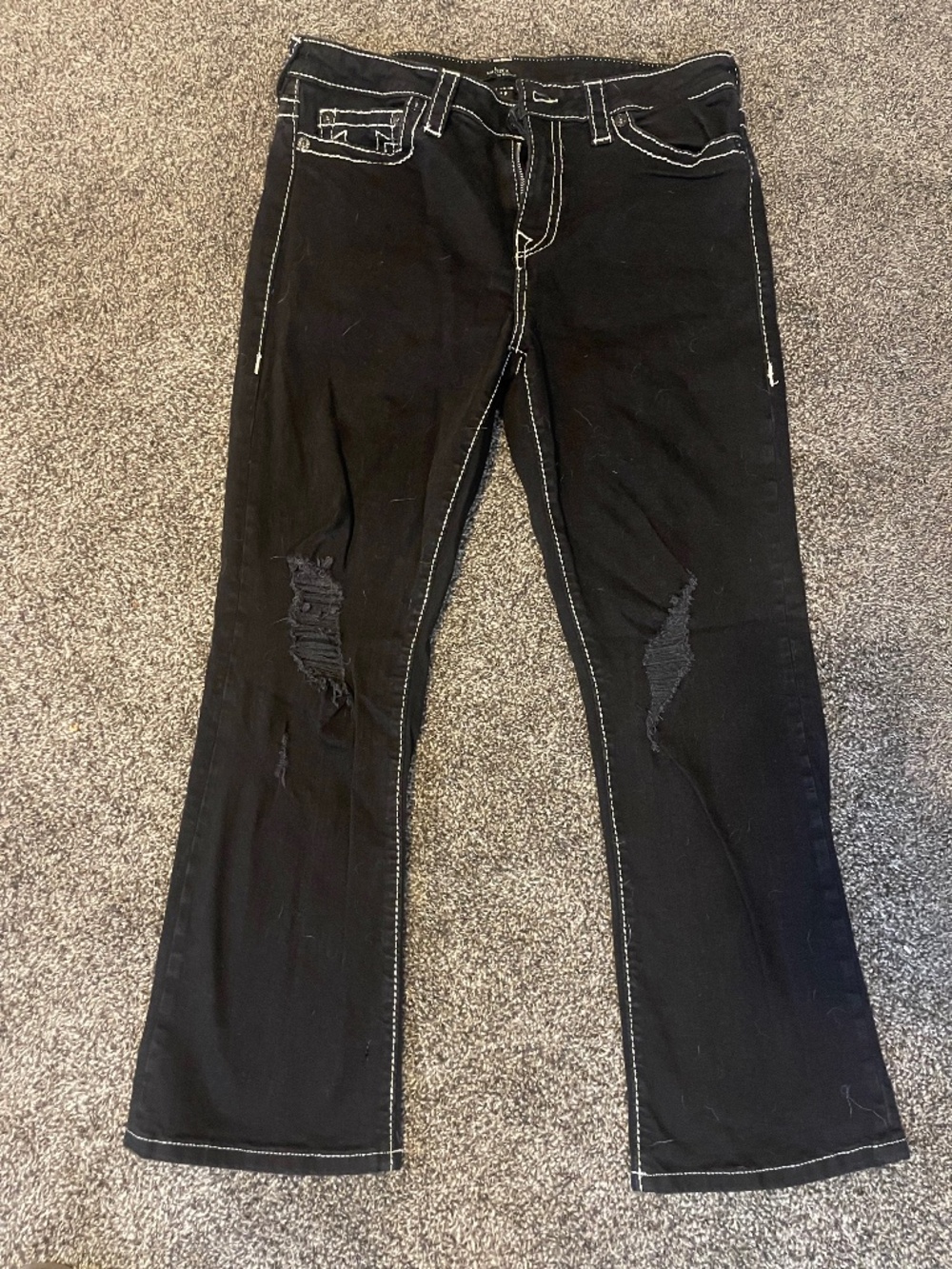 Black wash True Religion Becca jeans